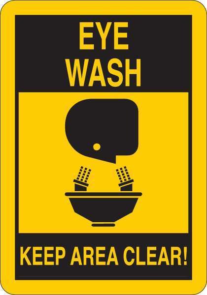 Facility Sign, Vinyl, Black/Yellow, English, 35GF87, CONDOR, Mfr# 35GF87