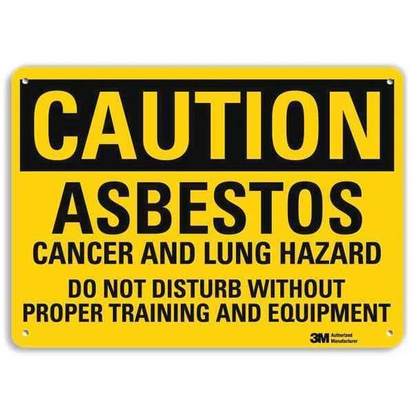 Caution Sign, 10 in H, 14 in W, Plastic, Horizontal Rectangle, English, U4-1056-NP_14X10, LYLE, Mfr# U4-1056-NP_14X10