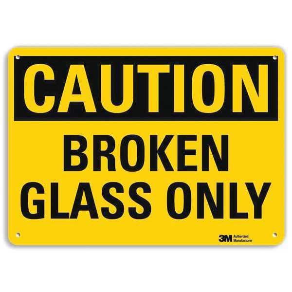 Safety Sign, 10 in Height, 14 in Width, Aluminum, Horizontal Rectangle, English, U4-1095-RA_14X10, LYLE, Mfr# U4-1095-RA_14X10