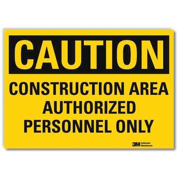 Safety Sign, Construction, 7in.H x 10in.W, LYLE, Mfr# U4-1148-RD_10X7