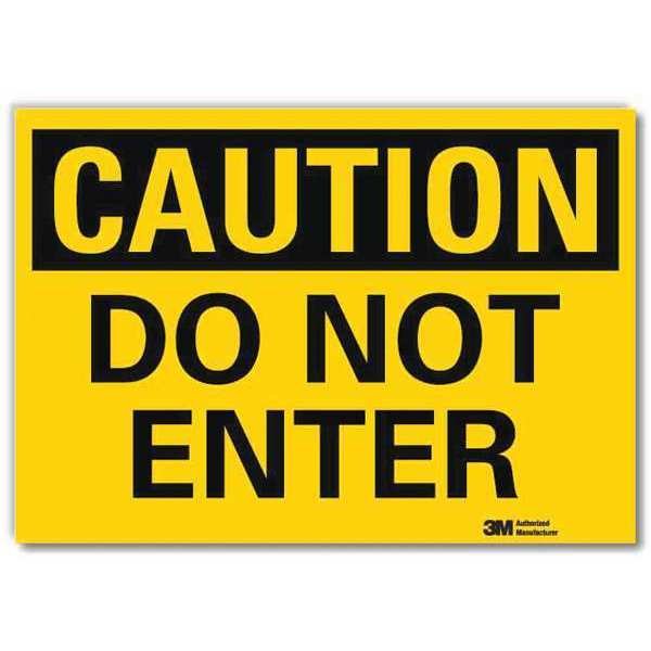 Entrance Sign, 7\u0022 x 10\u0022, Vinyl, 7 in Height, 10 in Width, Reflective Sheeting, English, LYLE, Mfr# U4-1172-RD_10X7