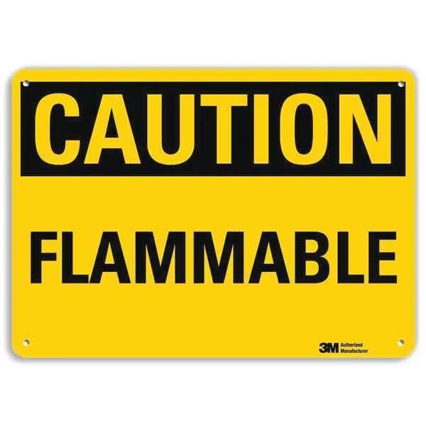 Caution Sign, 10 in H, 14 in W, Plastic, Horizontal Rectangle, English, U4-1310-NP_14X10, LYLE, Mfr# U4-1310-NP_14X10