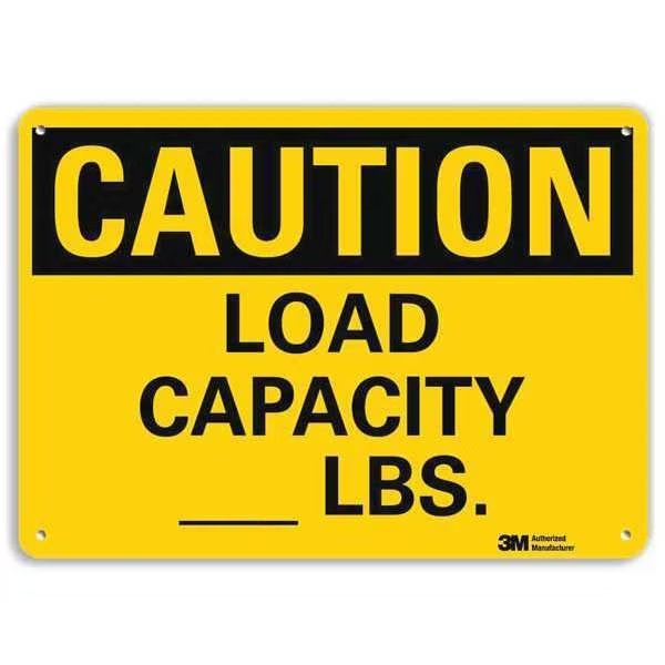 Plastic Caution Sign, 4 Holes, 14