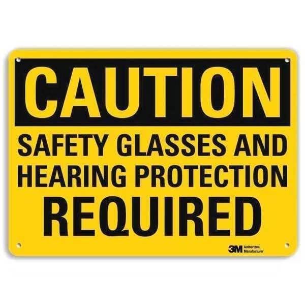 Safety Sign, Hearing Protection, 10 in. H, LYLE, Mfr# U4-1641-RA_14X10