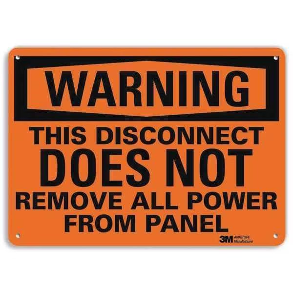 Plastic Warning Sign, 4 Holes, 10