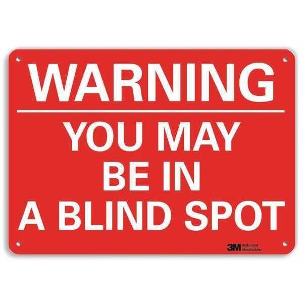 Warning Sign, 7 in H, 10 in W, Plastic, Vertical Rectangle, English, U6-1280-NP_10X7, LYLE, Mfr# U6-1280-NP_10X7