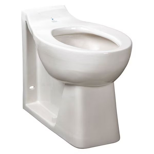 Toilet Bowl, 1.6 gpf, Flush Valve, Floor Mount, Elongated, White, American Standard, Mfr#: 3342001.020