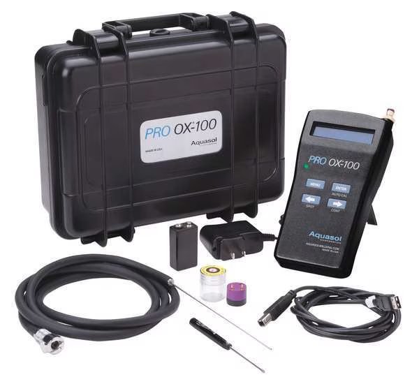 Oxygen Monitor, LCD, 4 in.H, Aquasol, Mfr#: GP-OX KIT