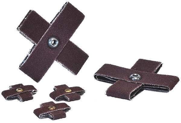 Cross Pad, 1inL x 3/8in W, AO80 Grit, Brown, Arc Abrasives, Mfr#: 27740AE