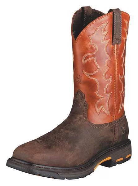 Size 11EE Men's Western Boot Steel Work Boot, Brown, ARIAT, Mfr# 10006961