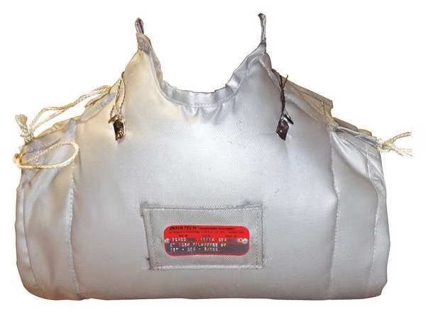 Thermal Blanket with Quick Release Fabric Flap and Stainless Steel Wiretwists, 8 in L, 16 in W, Shannon Insultech, Mfr#: IBT-216-5JMC6