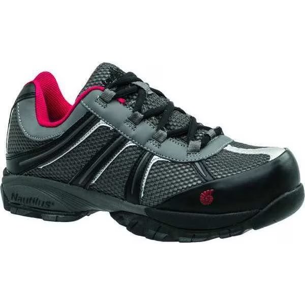 Athletic Style Work Shoes, Men, 12M, Gry, PR, NAUTILUS SAFETY FOOTWEAR, Mfr# N1343 12M