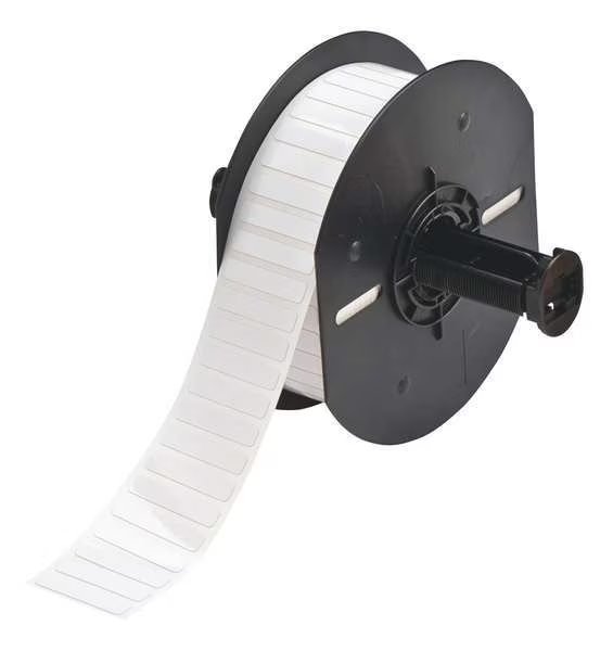 Label, White, 1.250inWx0.250inH, 5000 Lbls, BRADY, Mfr# B33-43-727