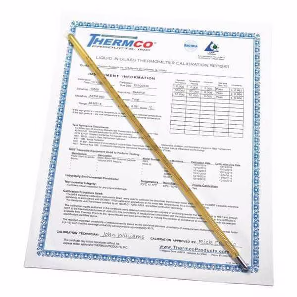 CERT -50, 0, 50, 100, 150C, ASTM1C, Thermco, Mfr#: ACC001CFC