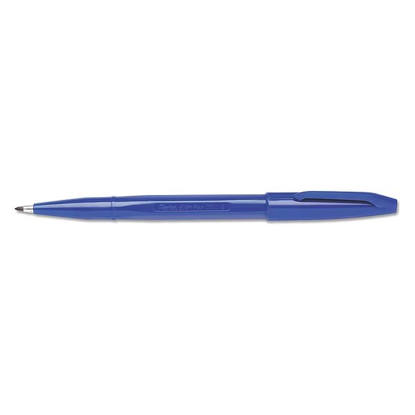Porous Point Pen, Fine 0.7 mm, Blue PK12, PENTEL, Mfr# PENS520C