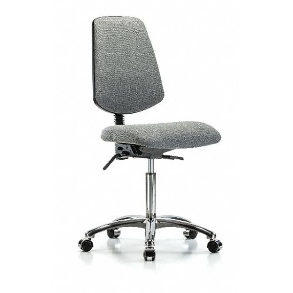 Fab Med Bench Chair, Bk, Cast, Gry, BLUE RIDGE ERGONOMICS, Mfr# BR-FMBCH-MB-CR-T1-A0-NF-CC-F44