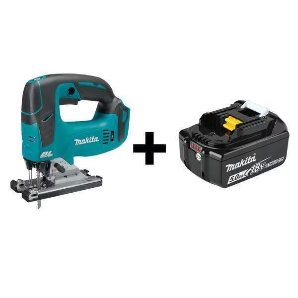 Jig Saw, 18V DC, Orbital/Straight Stroke, Makita, Mfr#: XVJ02Z/BL1850B