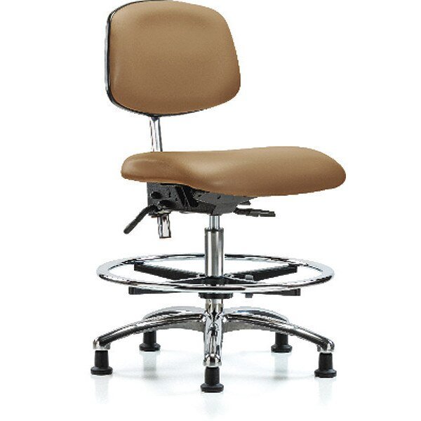Med Bench Chair, Vin, CF, Glds, Taupe, CL100, Arm Style: No Arms, BLUE RIDGE ERGONOMICS, Mfr# BR-NCR-VMBCH-CR-T1-A0-CF-RG-8584