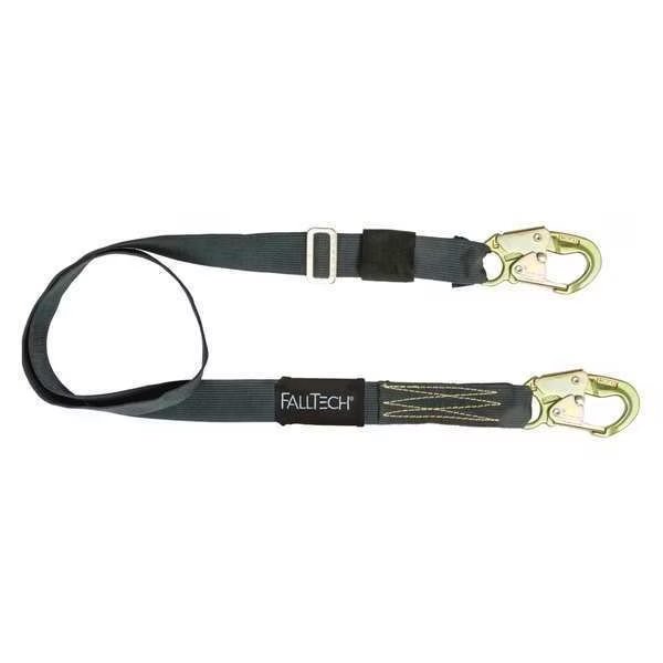 Restraint Lanyard, 6 ft., Black, Falltech, Mfr#: 8209WT