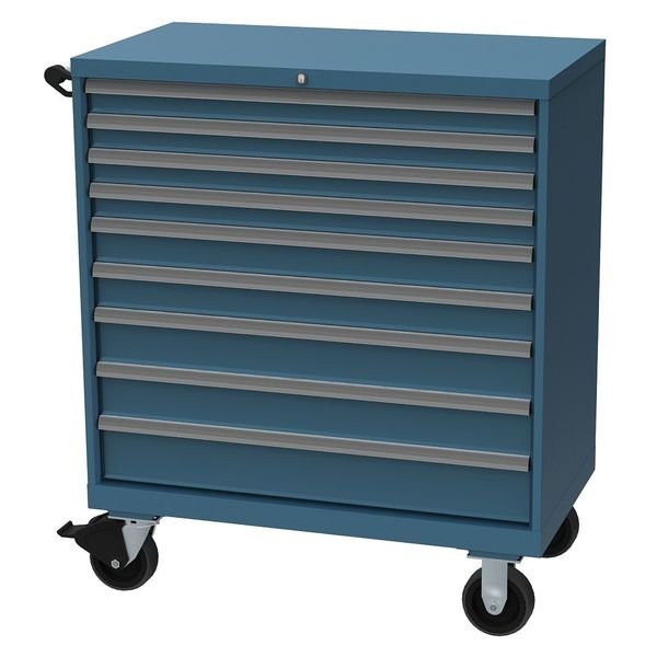 Modular Drawer Cabinet, 40 1/4 in W, 47 1/2 in H, 22 1/2 in D, Classic Blue, Lista, Mfr#: XSHS0900-0903MCB