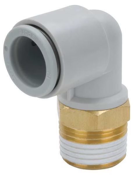 Union Elbow, 90 Deg, 12mm, TubexMale BSPT, SMC, Mfr# KQ2L12-02AS
