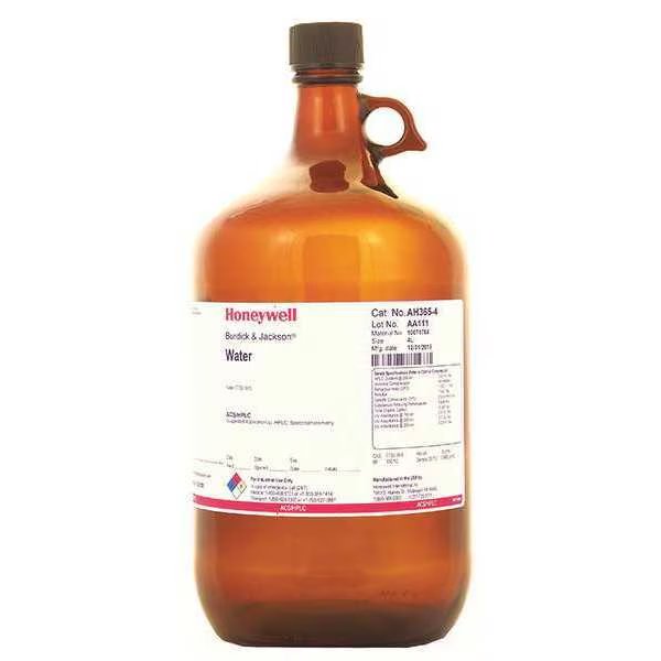 Water, H2O, 18.00, 4L, PK4, Honeywell Burdick & Jackson, Mfr#: AH365-4