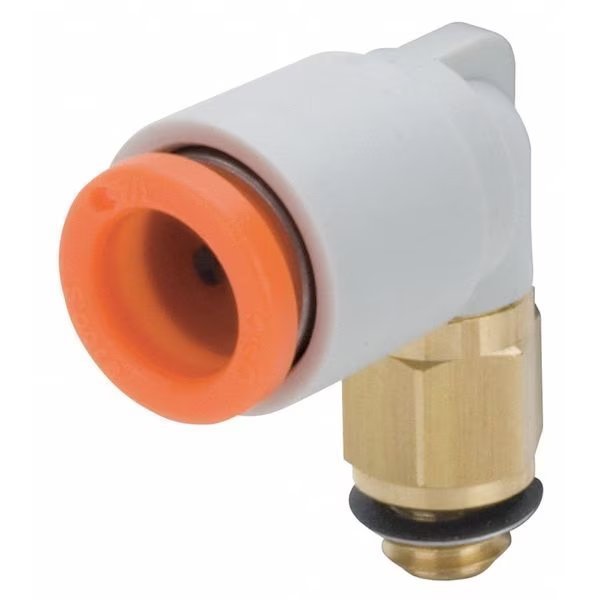 Male Elbow, 90 Deg, 3/16 in., TubexUNF, Smc, Mfr#: KQ2L05-32A
