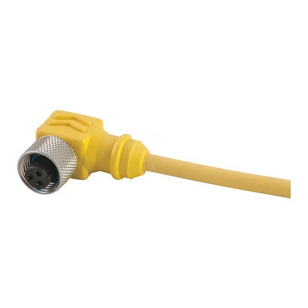 Cordset, D Key, PUR, Female, 5 Pole, 12 ft., Remke, Mfr#: 405C0120K