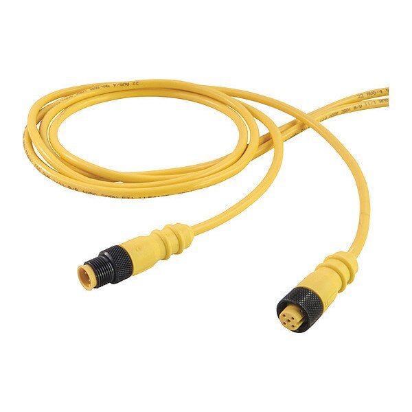 Cordset, Single Key, TPE, M/F, 4 P, 6.6 ft., REMKE, Mfr# 504K0066AR