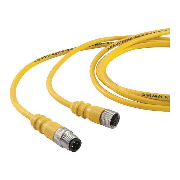 Cordset, Dual Key, PUR, M/Fem, 5 Pole, 20 ft., REMKE, Mfr# 405K0200AK