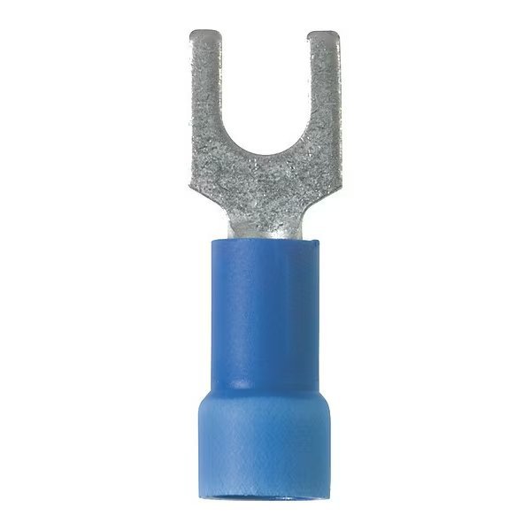 Fork Term, Vyl, 16, 14 Awg, #8 Stud, PK100, PANDUIT, Mfr# PV14-8FX-C