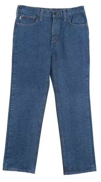 Carhartt Pants, Midstone, Cotton Flame Resistant Denim, Carhartt, Mfr#: FRB004-MDS 36 30