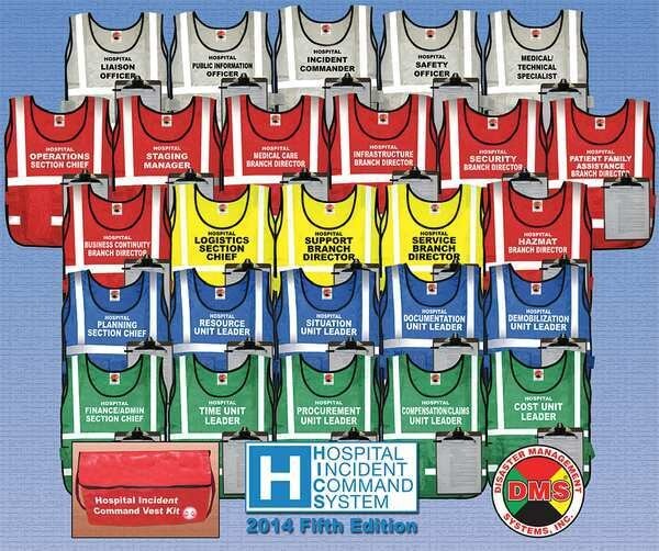 HICS 2014 Vest Kit, Medium, 26 Vests, Disaster Management Systems, Mfr#: DMS 05312