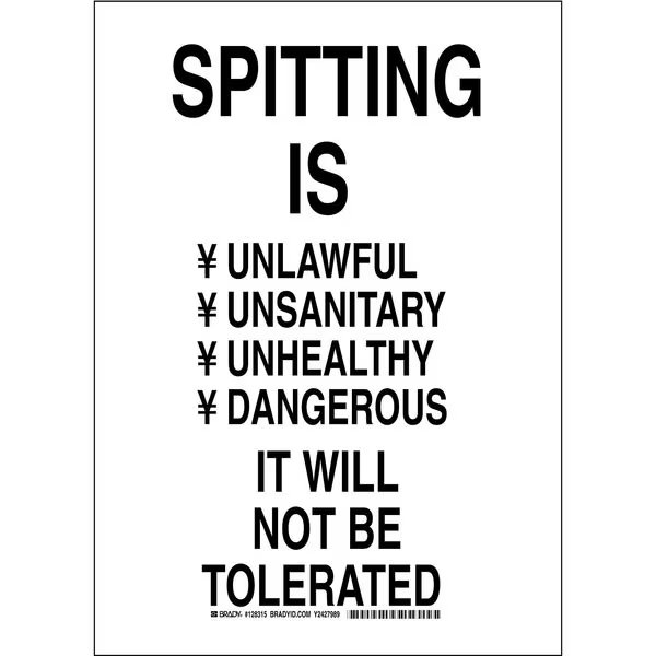 Facility Sign, Poly, 14X10 