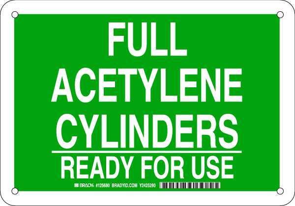 Chemical Sign, 7 in H, 10 in W, Plastic, Rectangle, English, 125680, BRADY, Mfr# 125680