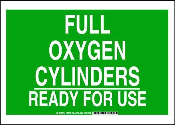 Chemical Sign, 10 in H, 14 in W, Polyester, Rectangle, English, 125702, BRADY, Mfr# 125702