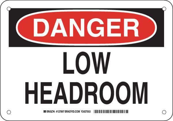 DANGER SIGN 7X10, Width: 10