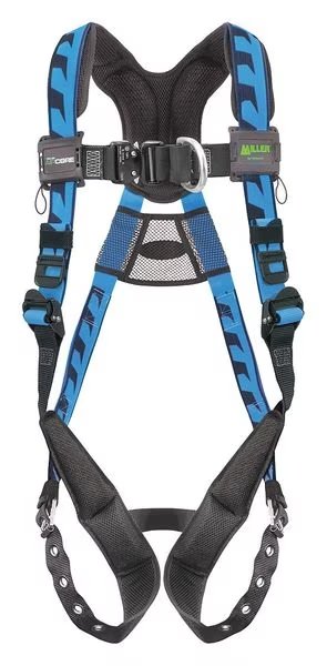 Full Body Harness, Vest Style, 2XL/3XL, Polyester, Blue, HONEYWELL MILLER, Mfr# AAF-TB23XB