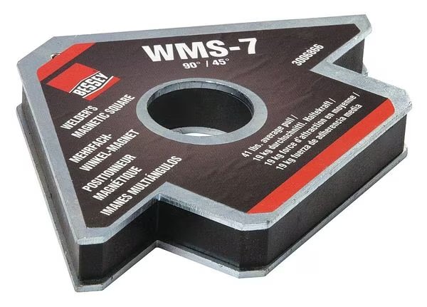 Magnetic Welding Square, 4-3/4In, 41lb., Bessey, Mfr#: WMS-7