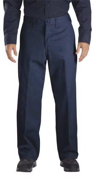 Industrial Work Pants, Twill, Navy, 30x32, DICKIES, Mfr# LP92NV 30 32