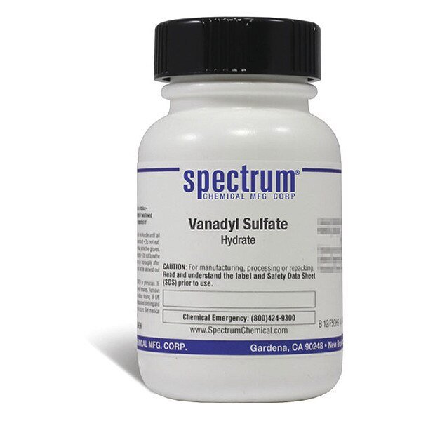 Vanadyl Sulfate, Hydrate, 25g, Spectrum, Mfr#: V1020-25GM04