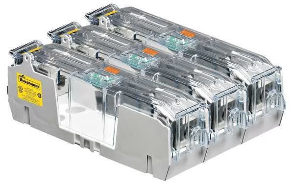 Fuse Block, Industrial, 200A, 3 Pole, EATON BUSSMANN, Mfr# RM60200-3CR
