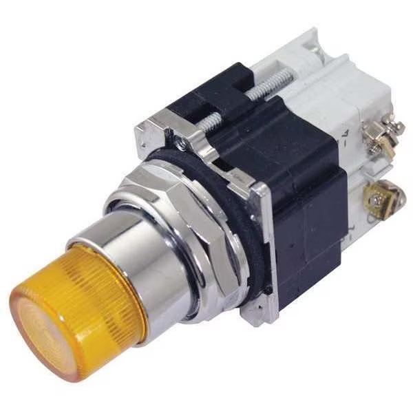 Illuminated Push Button, 30mm, Yellow, EATON, Mfr# 10250T397LYD2A-2