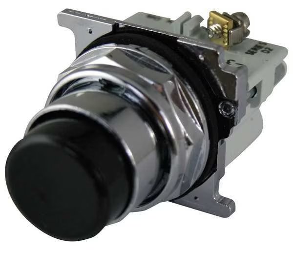 Non-Illuminated Push Button, 30mm, Black, EATON, Mfr# 10250T111-2
