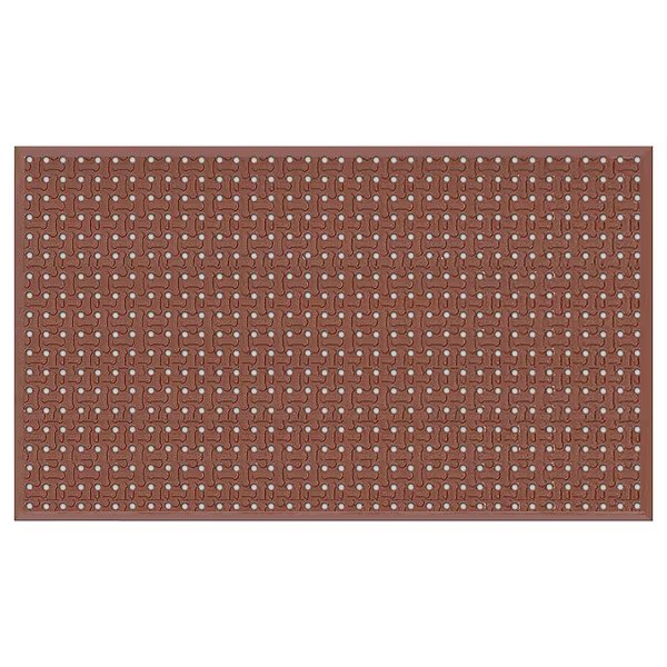 Drainage Mat, Red, 7/16 in Thick, 5 ft W, Apache Mills, Mfr#: 3939401013x5