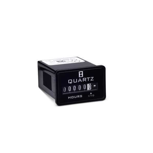 Hour Meter, DC, 2 Holes, Flush, Polymer, Trumeter, Mfr#: 732-0002