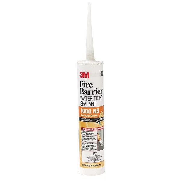 Fire Barrier Sealant, 10.1 oz., Gray, 3M, Mfr# 1000-N/S-10.1OZ