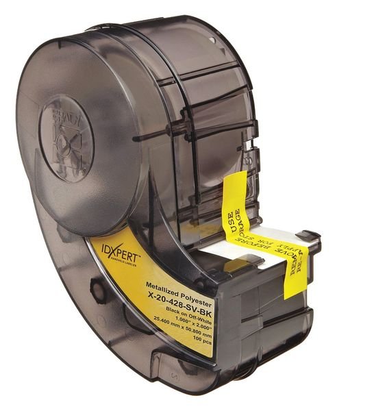 Cartridge Label, Black on Light Gray, Labels/Roll: 100, Brady, Mfr#: X-20-428-SV-BK