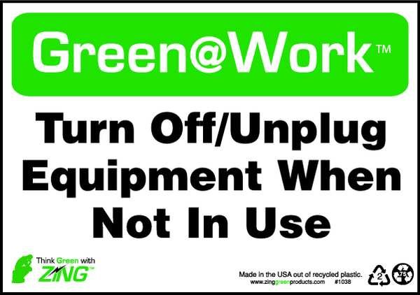 Sign, Turn Off Equipment, 7X10