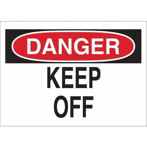Danger Sign, 10X14